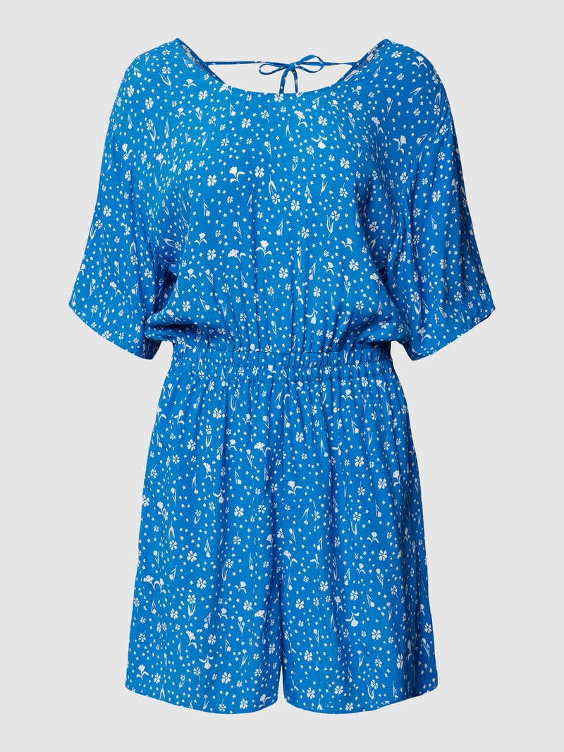 Playsuit mit elastischem Bund in blau
