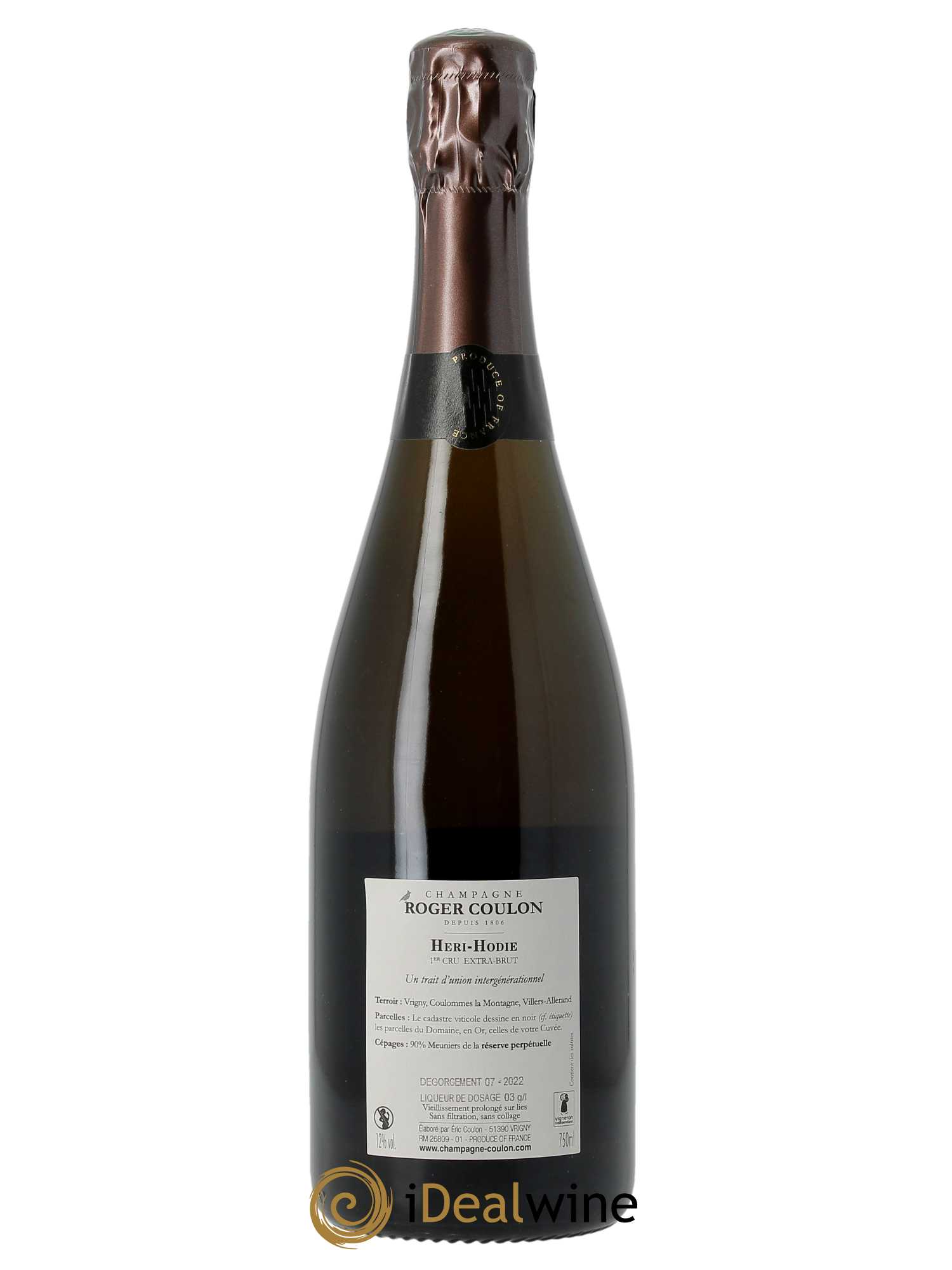 Heri Hodie Premier Cru Extra Brut Roger Coulon   - Lot de 1 Bouteille