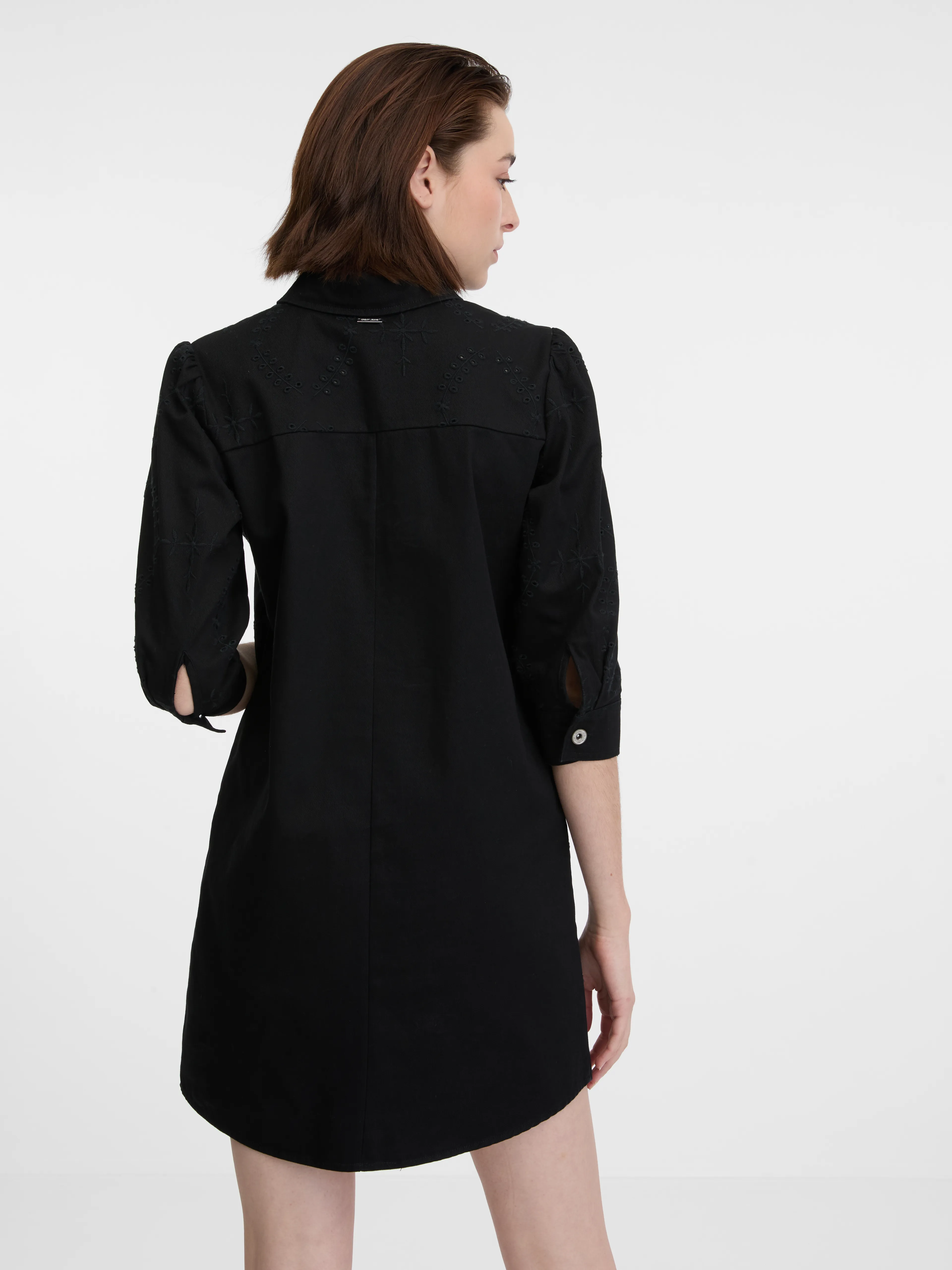 Schwarzes Damen-Denim-Kleid ORSAY