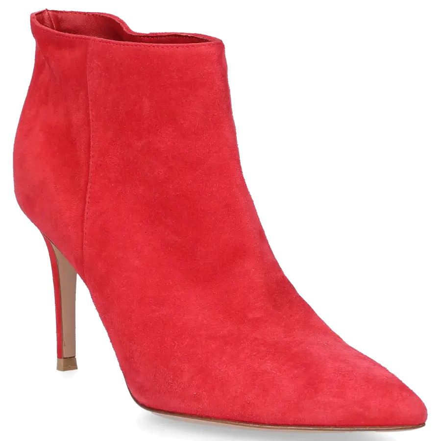 Gianvito Rossi - Klassische Stiefeletten G09660 Veloursleder - rot