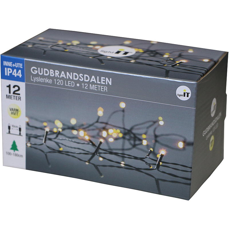 Home Lyslenke 100 LED 10 m, varmhvit, Gudbrandsdalen
