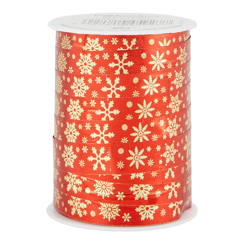 Home Pakkebånd 20 m metallic m/tekst
