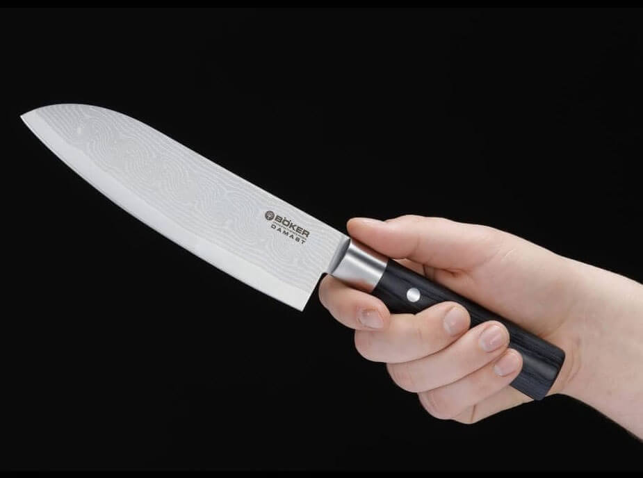 Damast Black Santoku