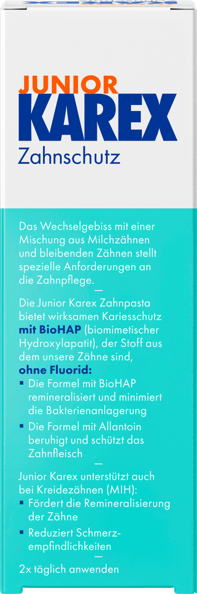 Zahnpasta Kinder Junior, ab 6 Jahren fluoridfrei, 65 ml