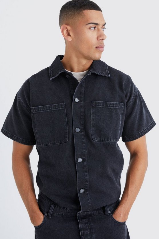 Lockerer Denim-Jumpsuit