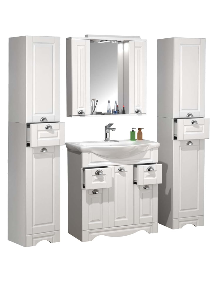ebuy24 Badmöbelset CasaloXL Weiß 140 x 46 cm günstig kaufen onesize