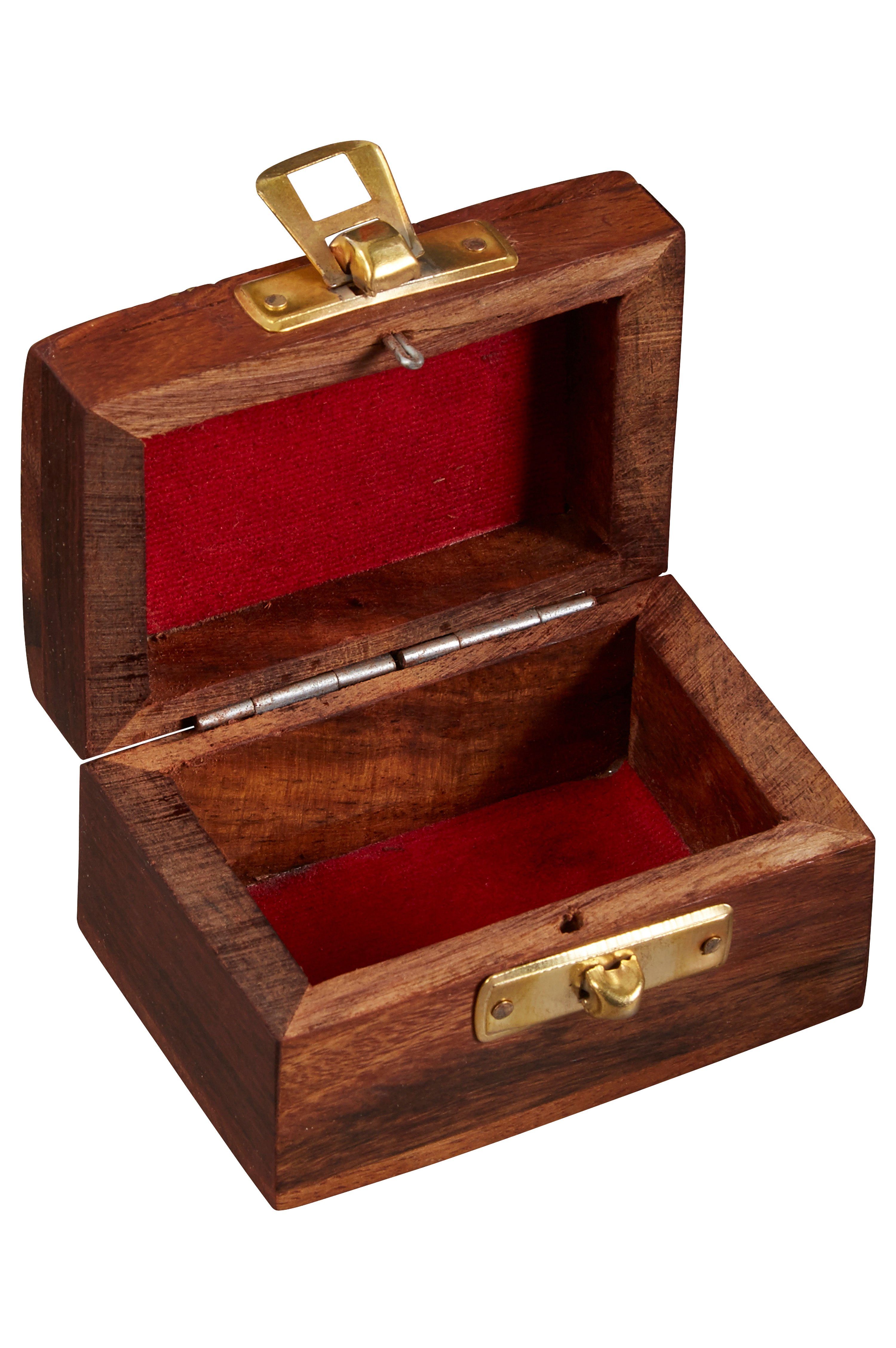Marrakesch Orient & Mediterran Interior Holzkiste Orientalische kleine Aufbewahrungsbox mit Deckel Dajat Schmuckkästchen, Handarbeit