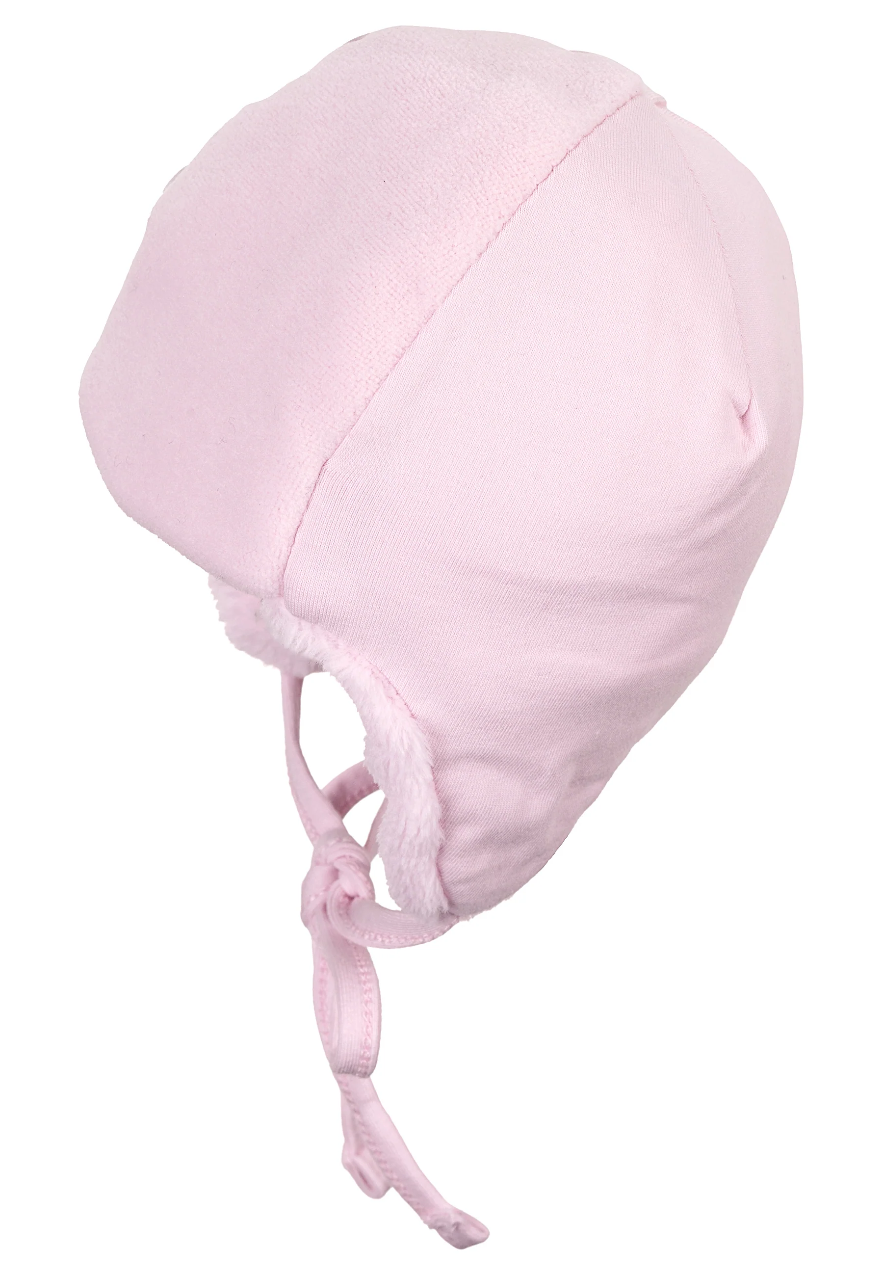 Mütze Erstlingsgröße in Hellgrau, Rosa oder Ecru