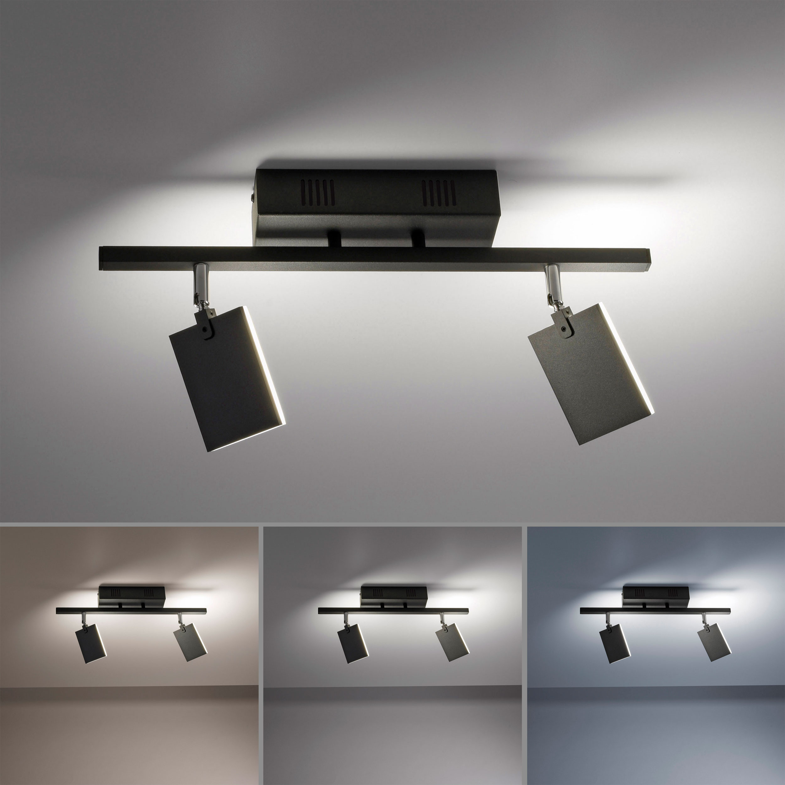 PURELED-Deckenleuchte 2flg
