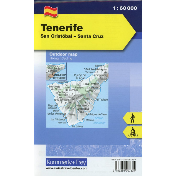 KuF Outdoorkarte Teneriffa 1 : 60 000 - Wanderkarte