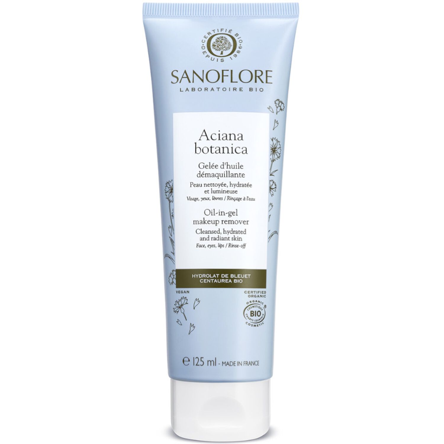 Sanoflore Gélée Aciana Botanica Huile Démaquillante 125 ml