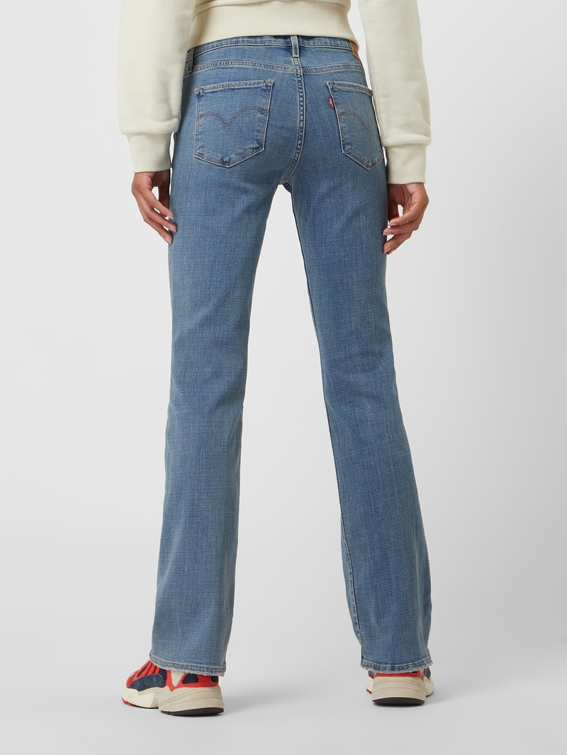 Shaping Bootcut Jeans mit Stretch-Anteil Modell '315' in bleu