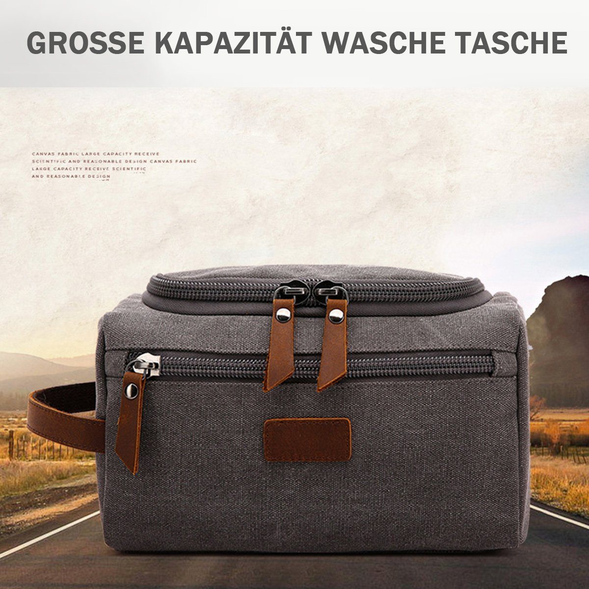 FeelGlad Kosmetiktasche Kosmetiktasche für Herren,Travel für Toilettenartikel Zubehör