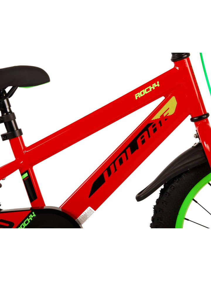 Volare Kinderfahrrad Rocky Fahrrad für Jungen 16 Zoll Kinderrad in Rot 4 Jahre günstig kaufen onesize