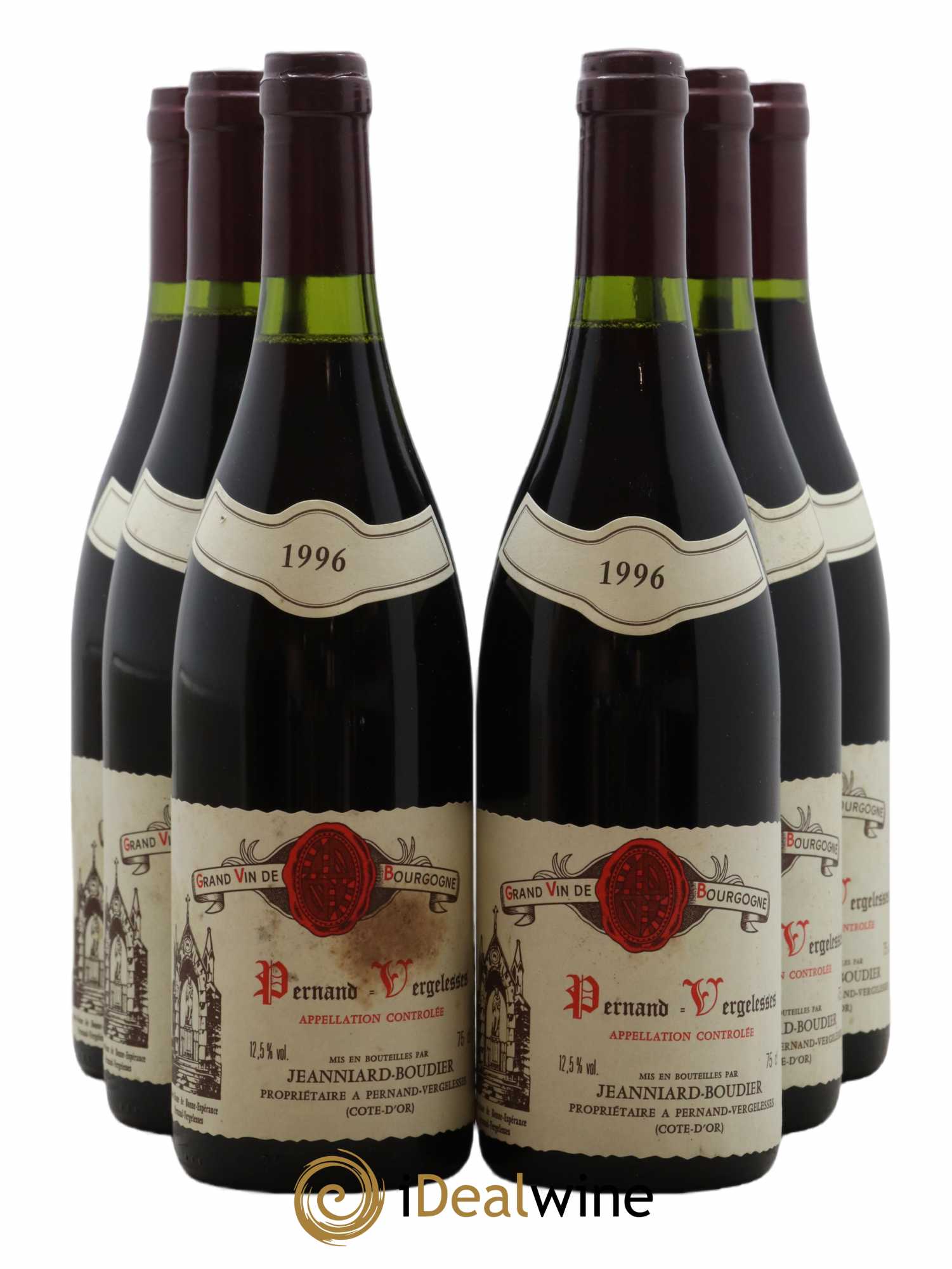Pernand-Vergelesses Domaine Jeanniard Boudier 1996 - Lot de 6 Bouteilles