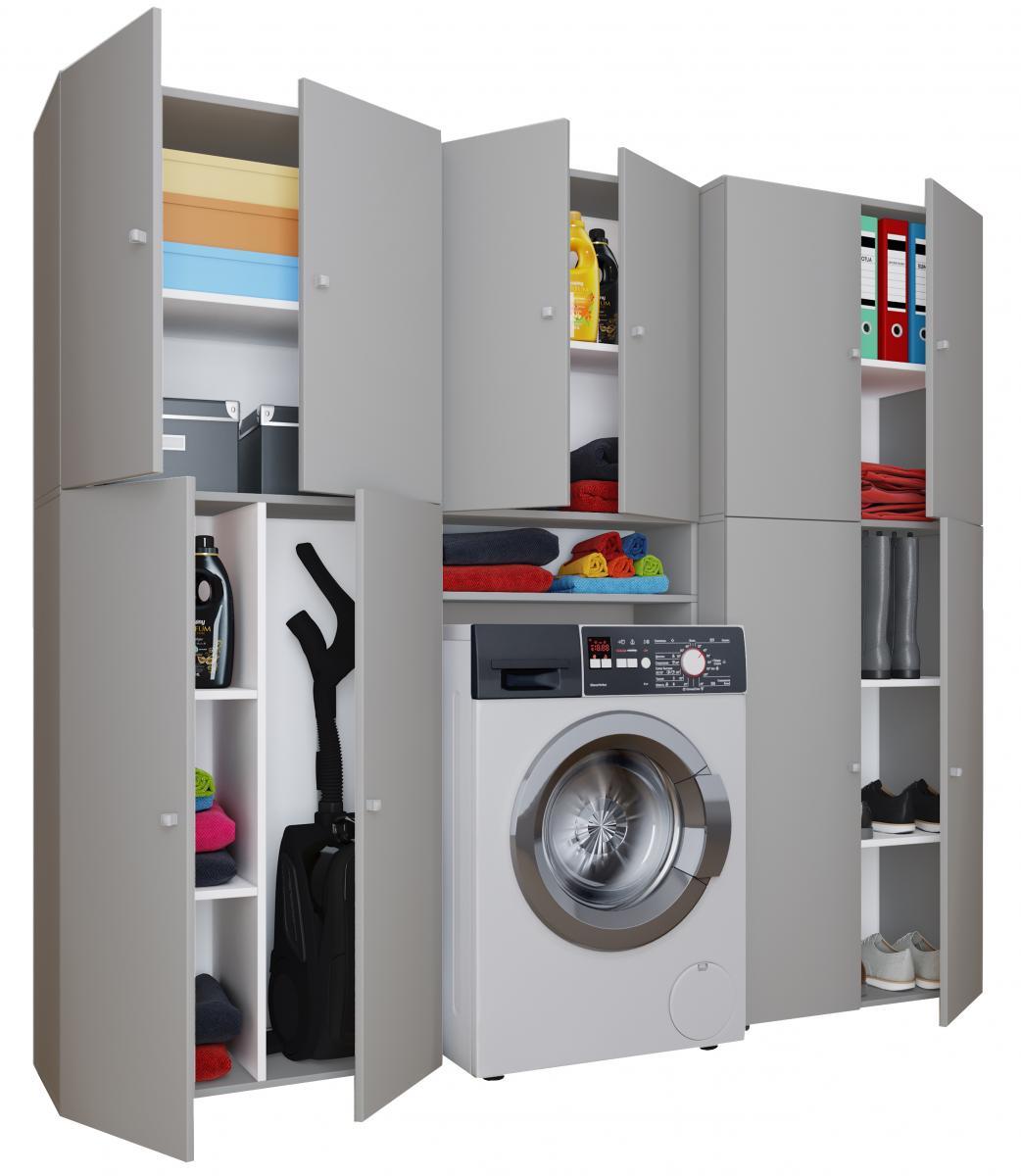 VCM my home Kleiderschrank Lona / Grau