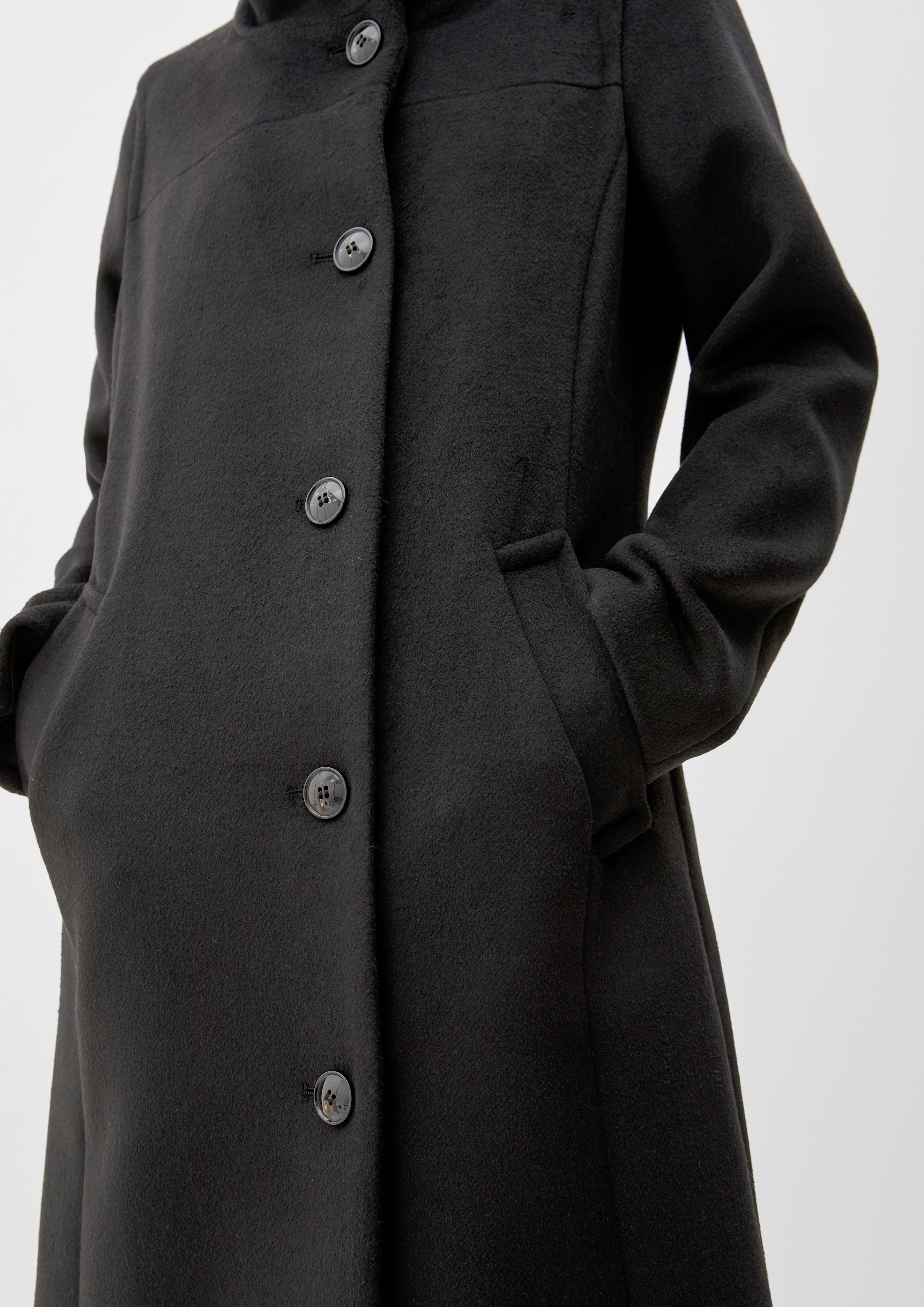 Wollmixmantel in klassischem Look  2116948-9999