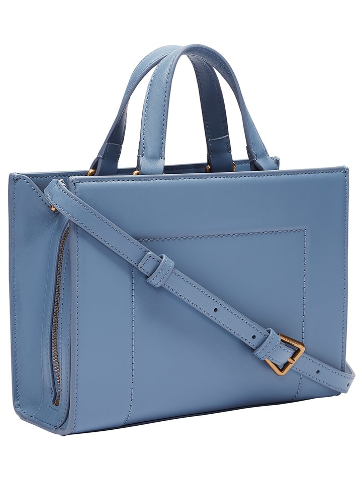 LIEBESKIND BERLIN Leder-Henkeltasche in Hellblau - (B)24 x (H)17,5 x (T)9,5 cm günstig kaufen onesize