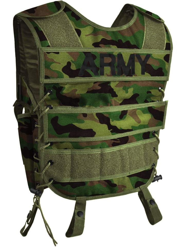 Normani Outdoor Sports Weste mit abnehmbarem Klett-Patch Tac Charge-V in ARMY günstig kaufen