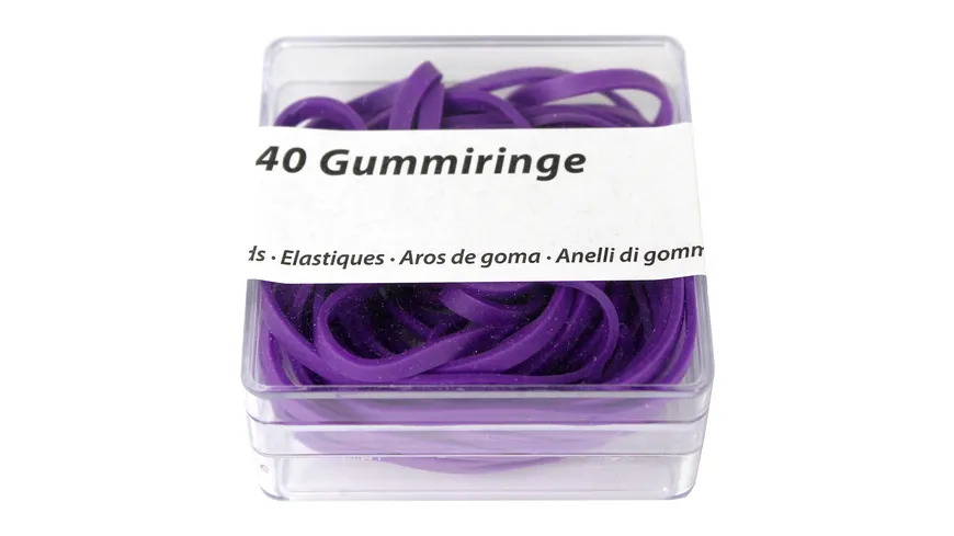 Metzger & Mendle Gummiringe neon 40 Stück