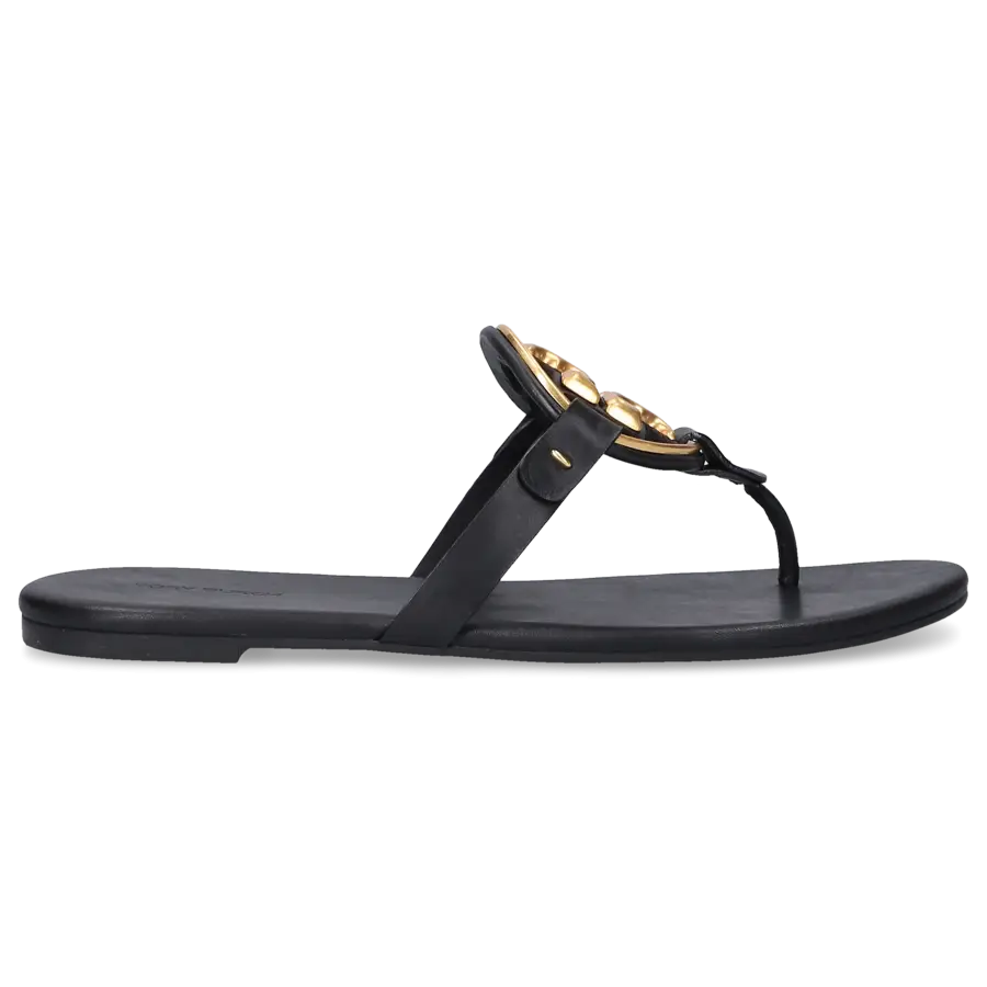 Tory Burch - Zehentrenner MILLER Ziegenleder - schwarz