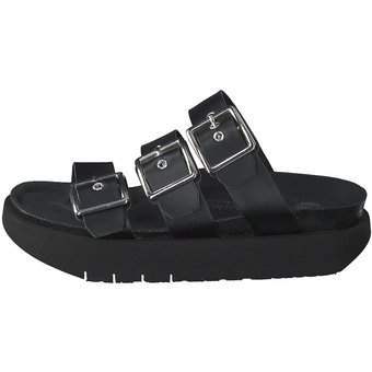 Genuins Cristi Napa Vegan Pantolette in schwarz