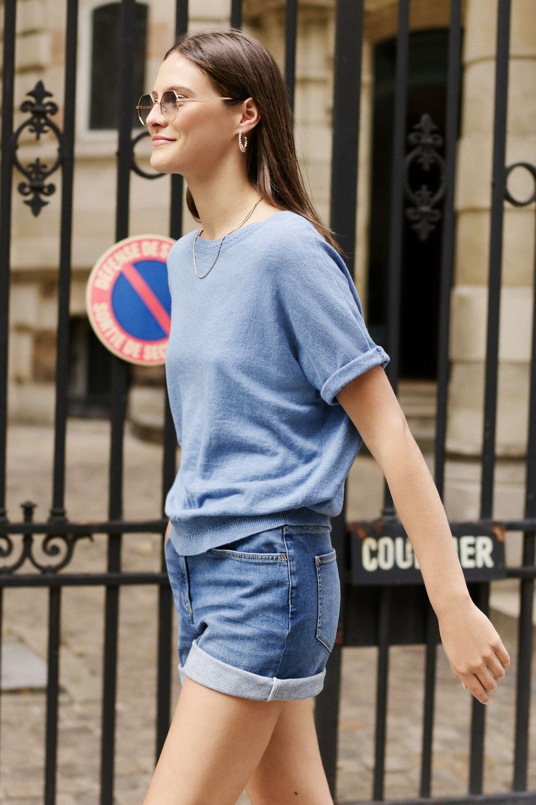 pull emma denim stone femme