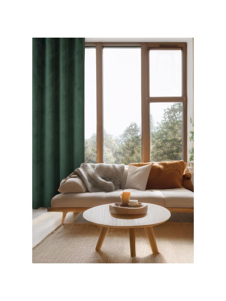 Tom Tailor TT Ösenvorhang VelvetSignature 140 x 250 cm in Grün günstig kaufen 140 x 250 cm