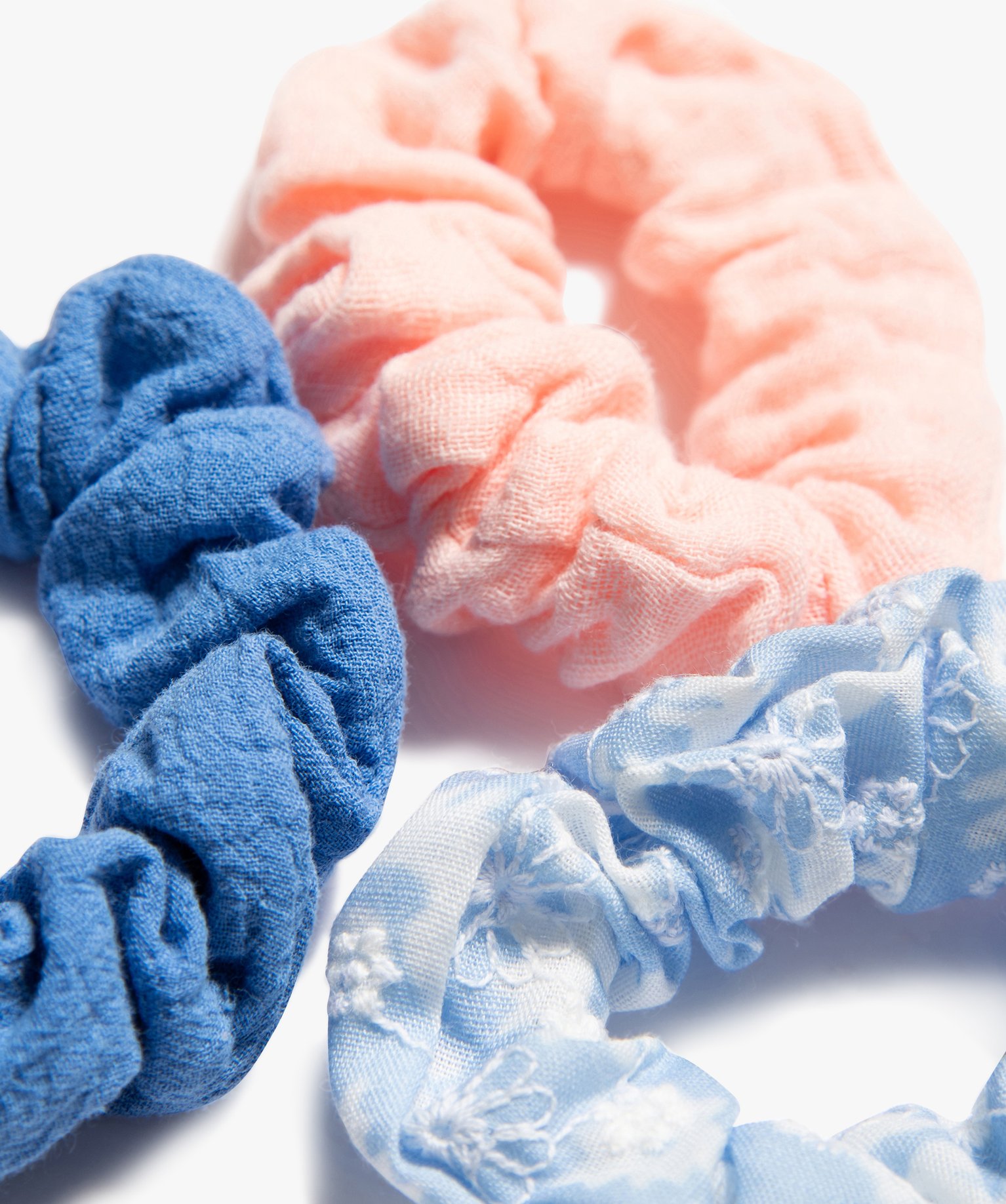 Chouchous pour les cheveux fille (lot de 3) bleu | GEMO
