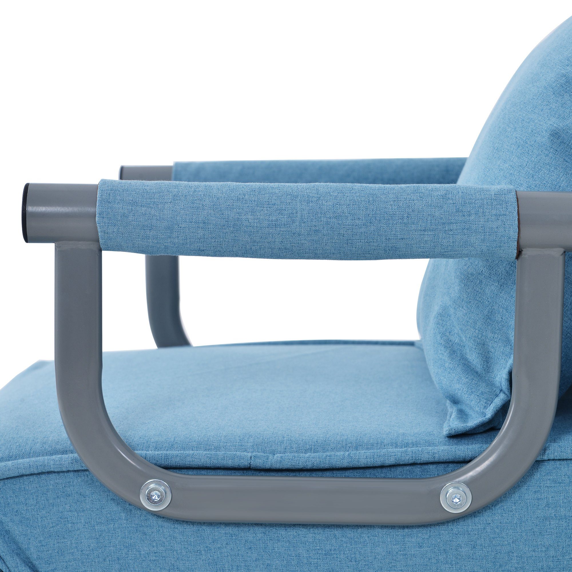 HAUSS SPLOE Schlafsofa Umwandelbarer Schlafsofa-Schlafsessel, klappbarer Sessel mit Kissen, mit Kissen, gepolsterter Sitz, Freizeit-Chaiselounge-Couch
