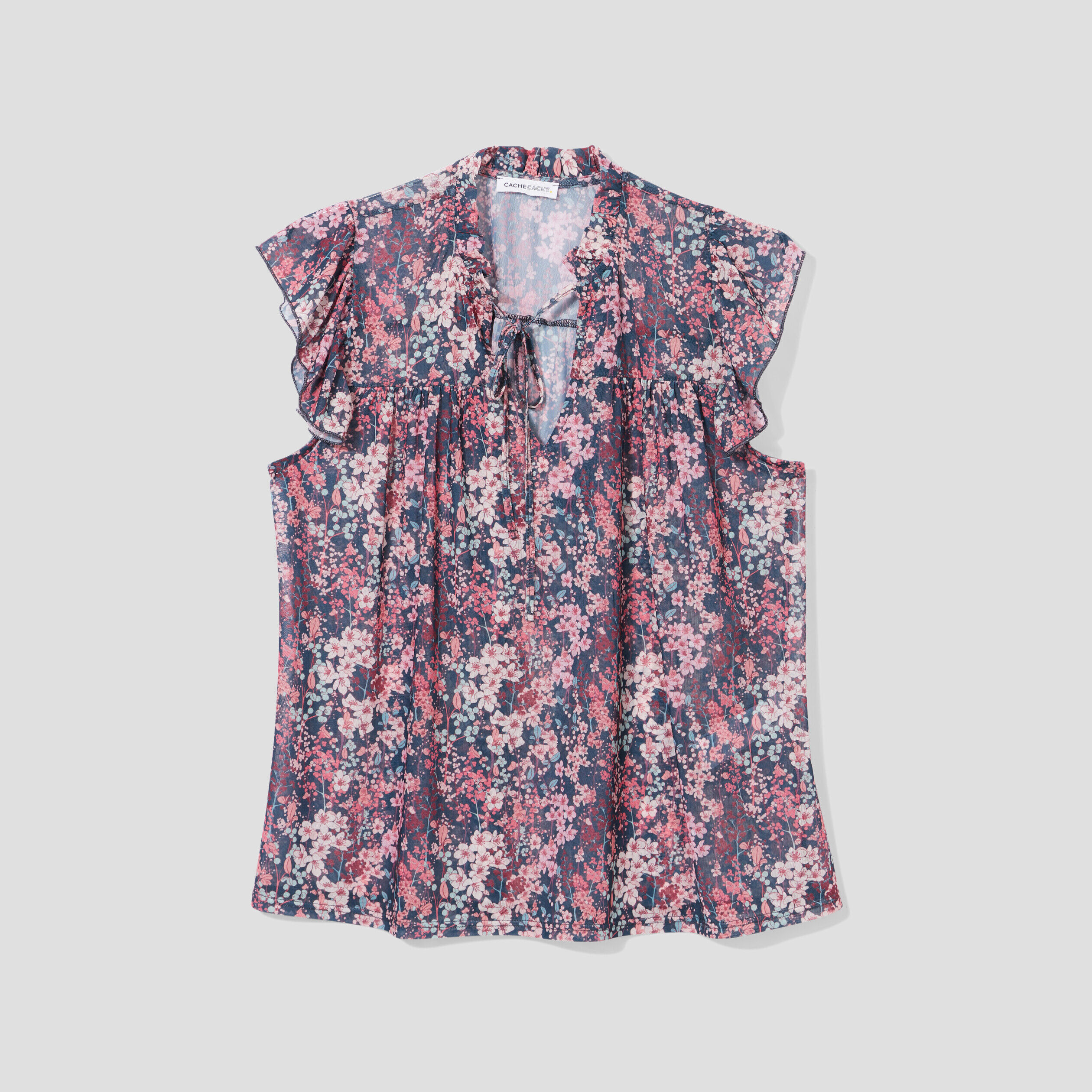 Blouse manches courtes noir femme | Cache Cache