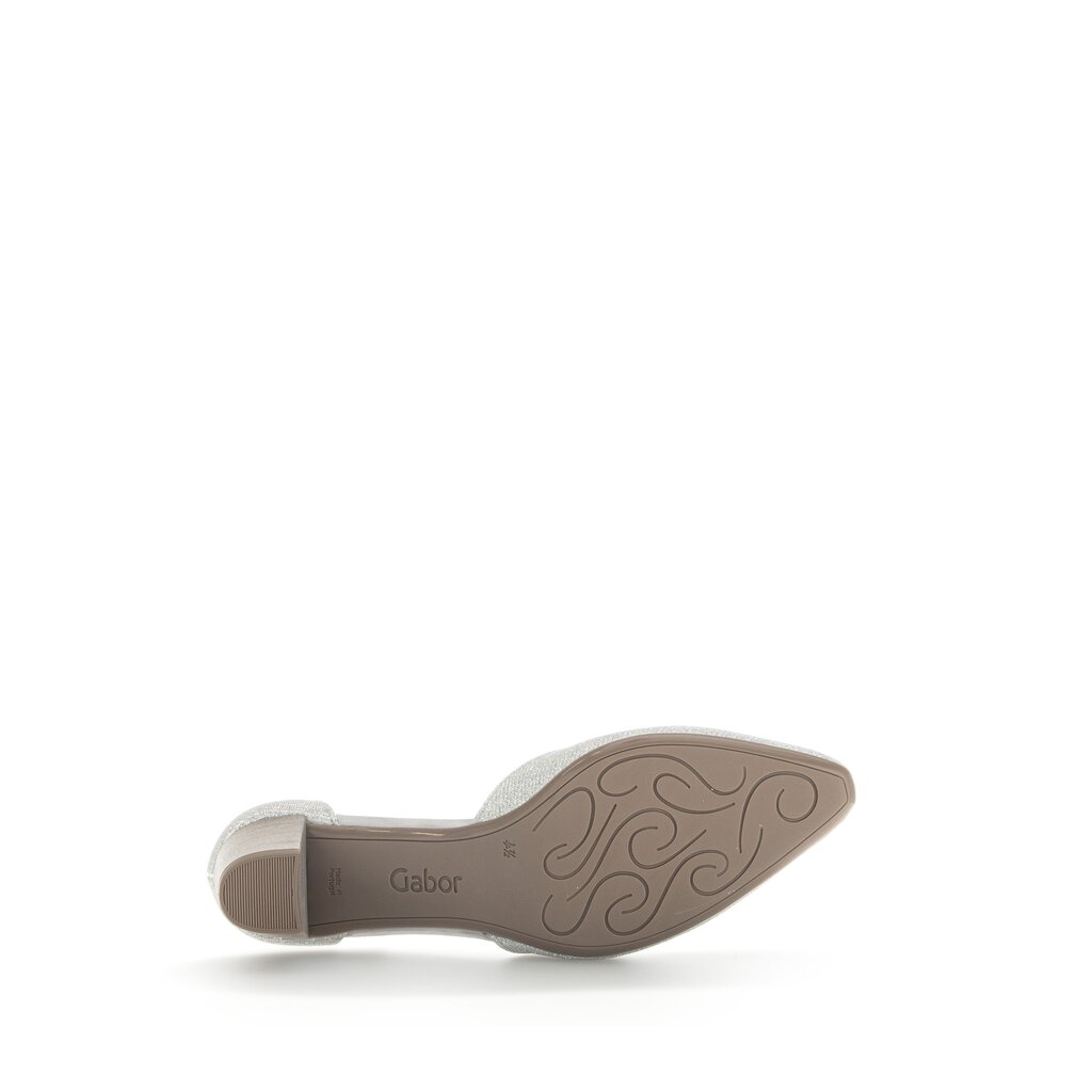 Gabor fashion Spangenpumps silber