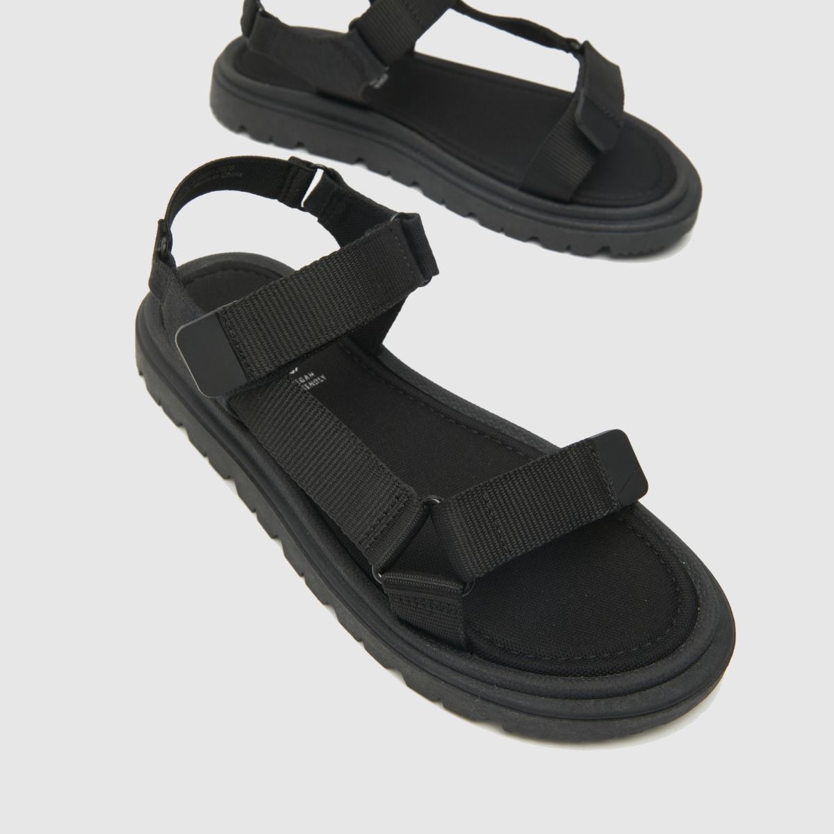 schuh svarta tribe pojkar ungdomssandaler