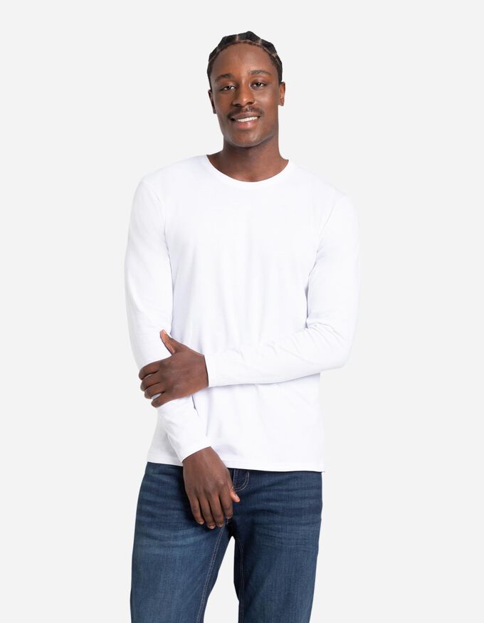 Langarmshirt - Rundhals-Ausschnitt