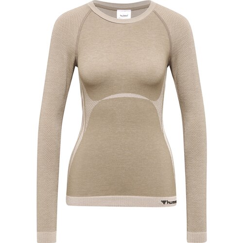 DAMEN SHIRT HMLCLEA SEAMLESS TIGHT T-SHIRT LS