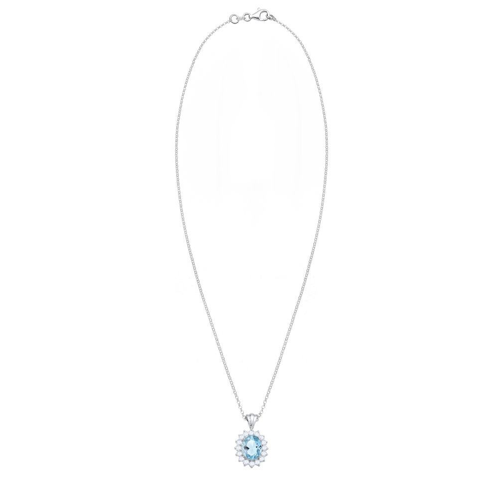 Elli Elli Collier Topas Edelsteine 925 Sterling Silber collier
