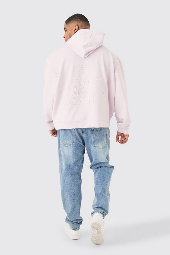 Plus kastiger Oversize Scuba Hoodie