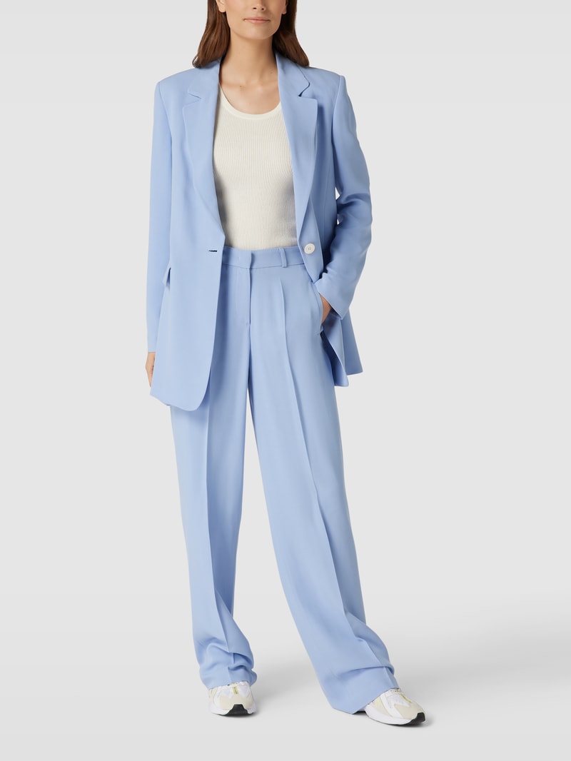 Blazer mit Reverskragen in hellblau
