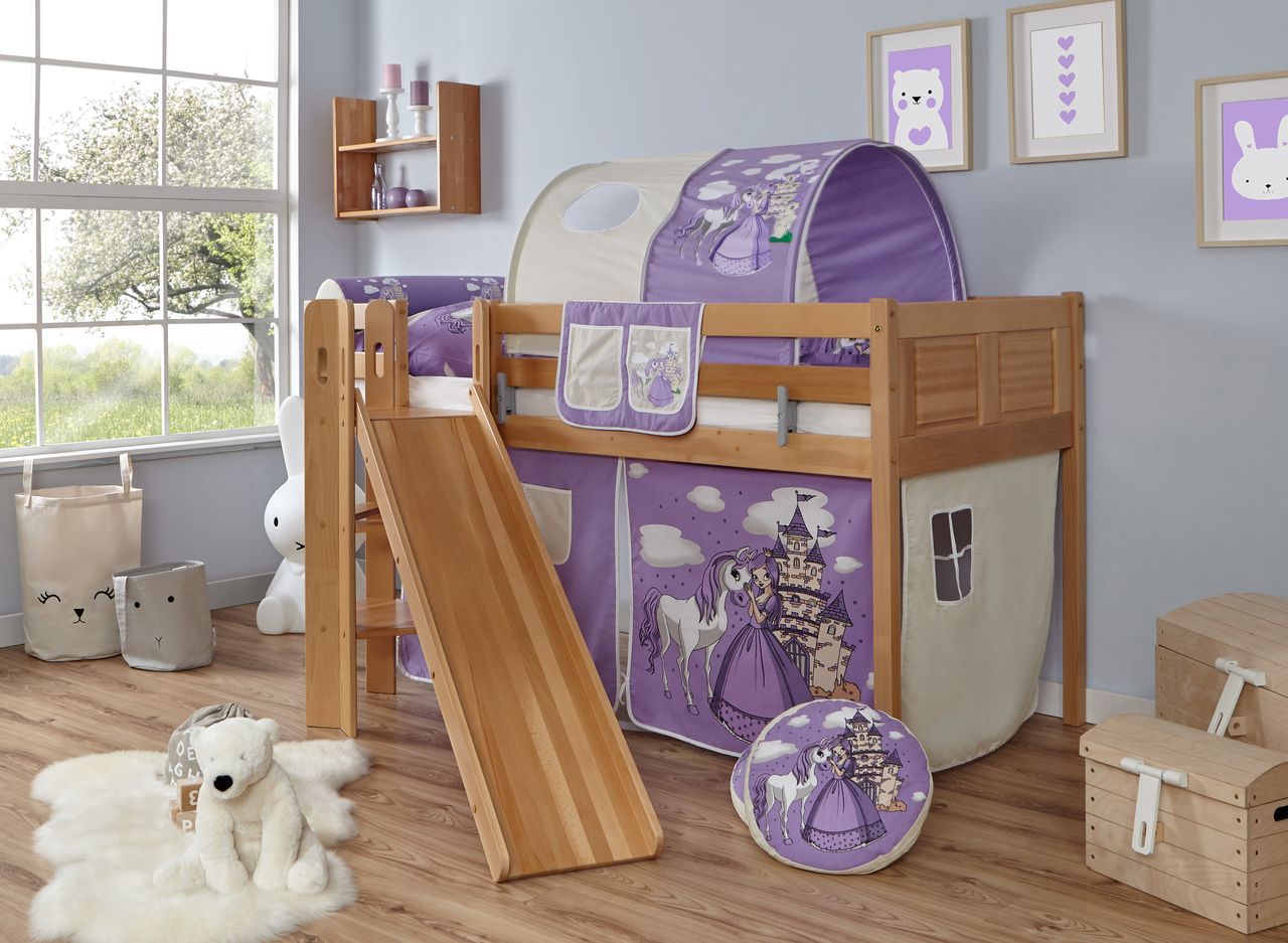 Ticaa Podestbett Ekki Country Buche Horse-Lila,A2