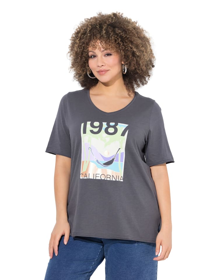 Ulla Popken Shirt in graphitgrau günstig kaufen