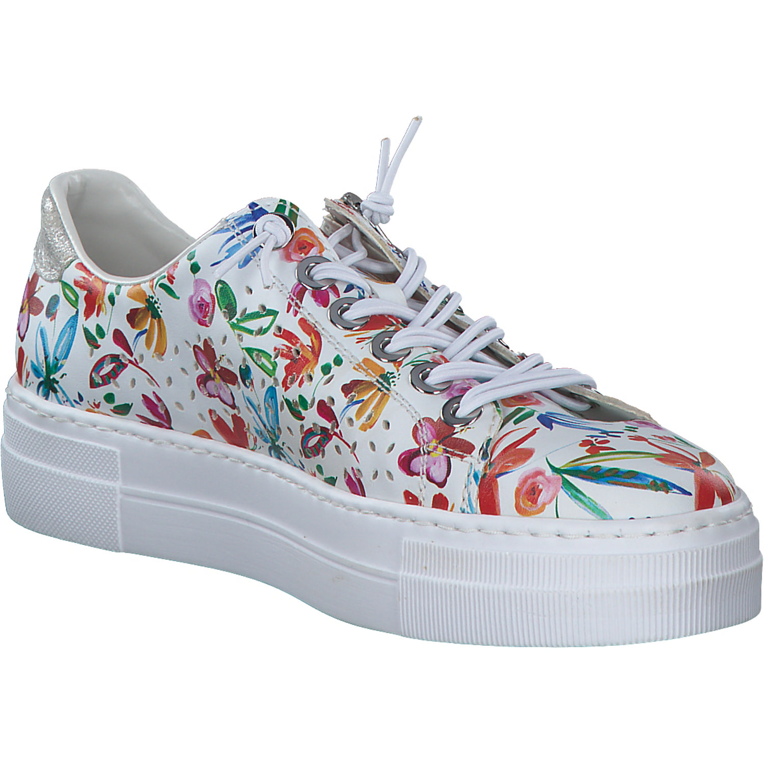 Rieker N4940, Schnürschuhe, Damen, Weiß