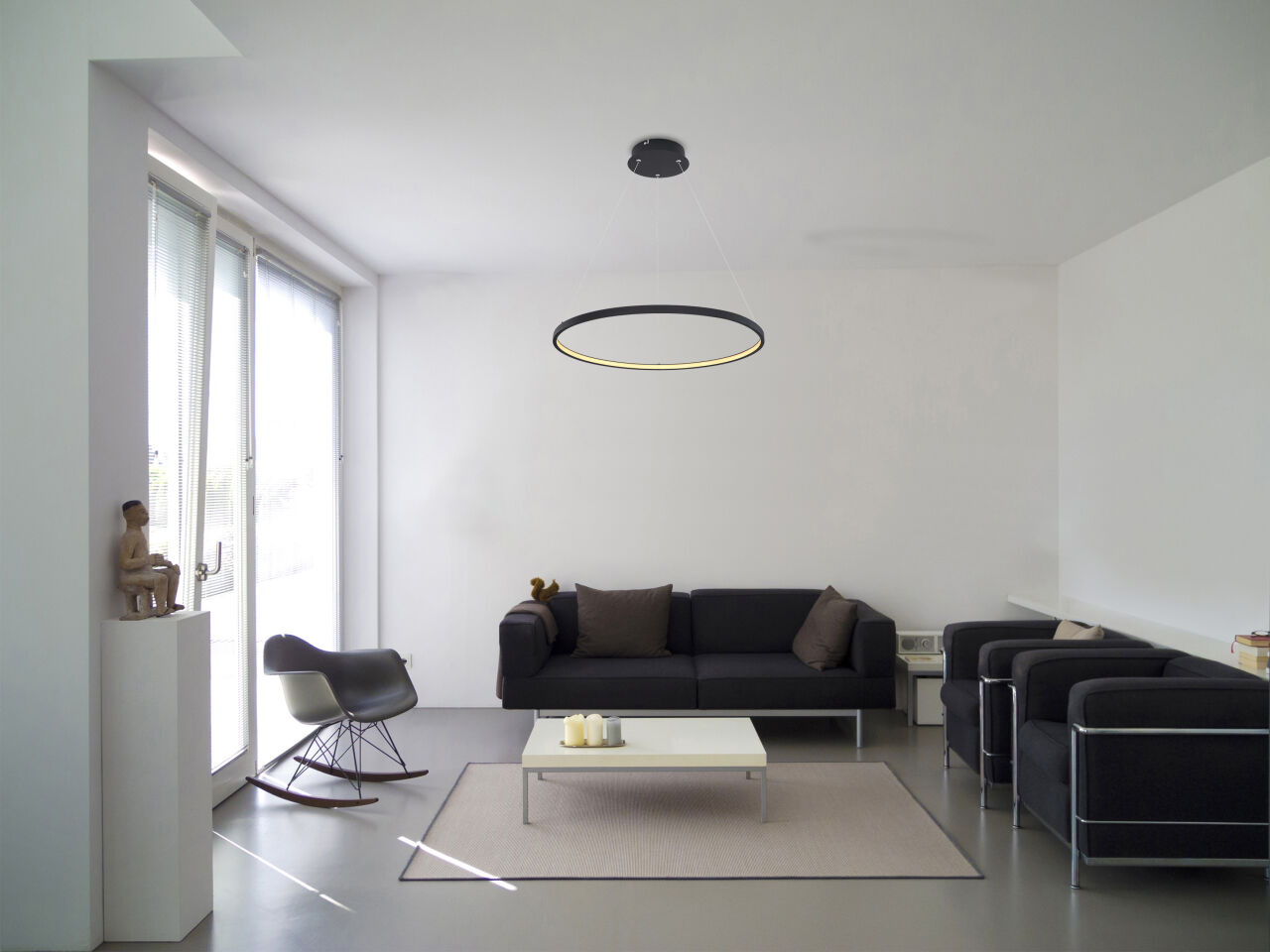 Globo Lighting - RALPH - Hängeleuchte Metall schwarz matt, LED