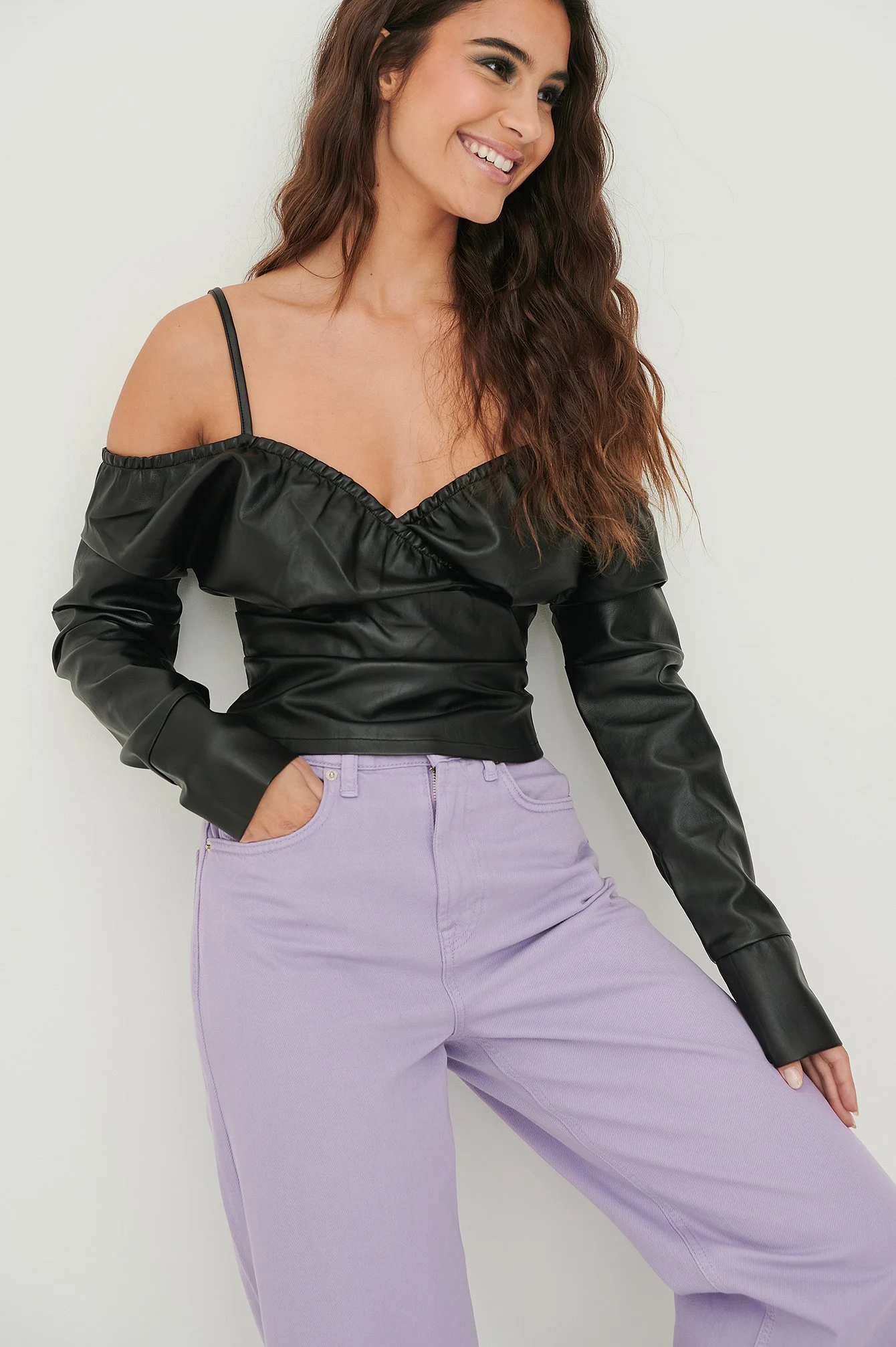Schulterfreies Top
