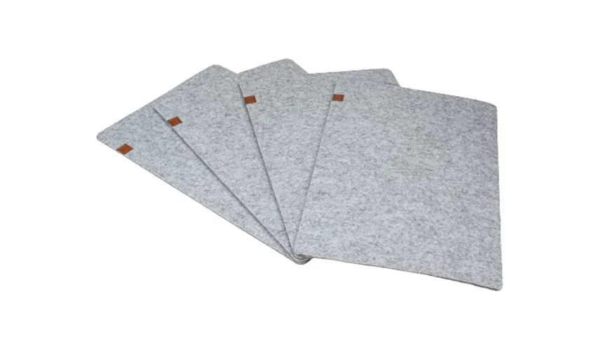 JUSTINUS Platzset 4er Set hellgrau