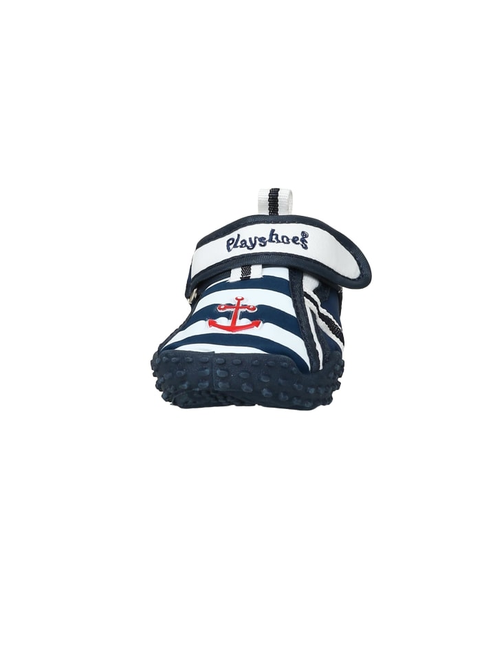 Playshoes Aqua-Schuh maritim in Marine/weiß günstig kaufen 18/19