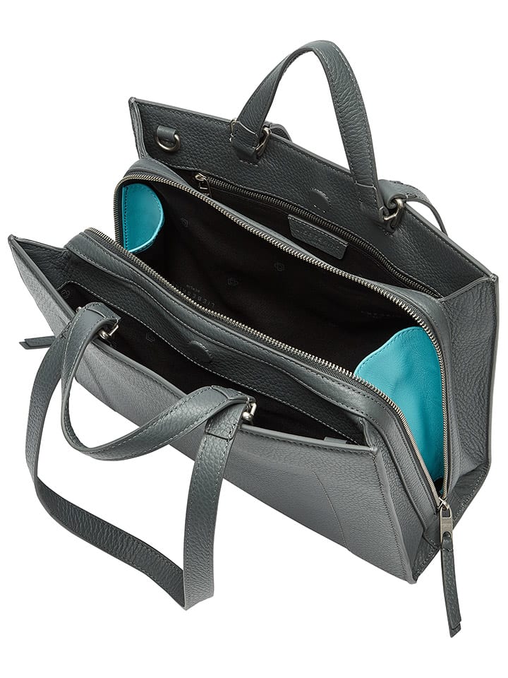 LIEBESKIND BERLIN Leder-Henkeltasche in Grau - (B)33 x (H)24,5 x (T)11,5 cm günstig kaufen onesize