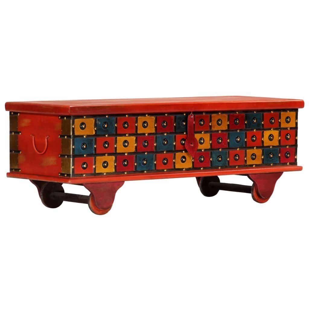vidaXL Aufbewahrungsbox Aufbewahrungstruhe Rot 110 x 40 x 40 cm Massivholz Akazie
