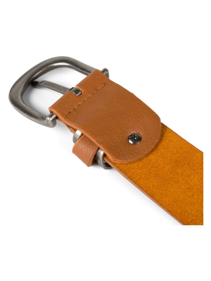 styleBREAKER Gürtel in Cognac günstig kaufen