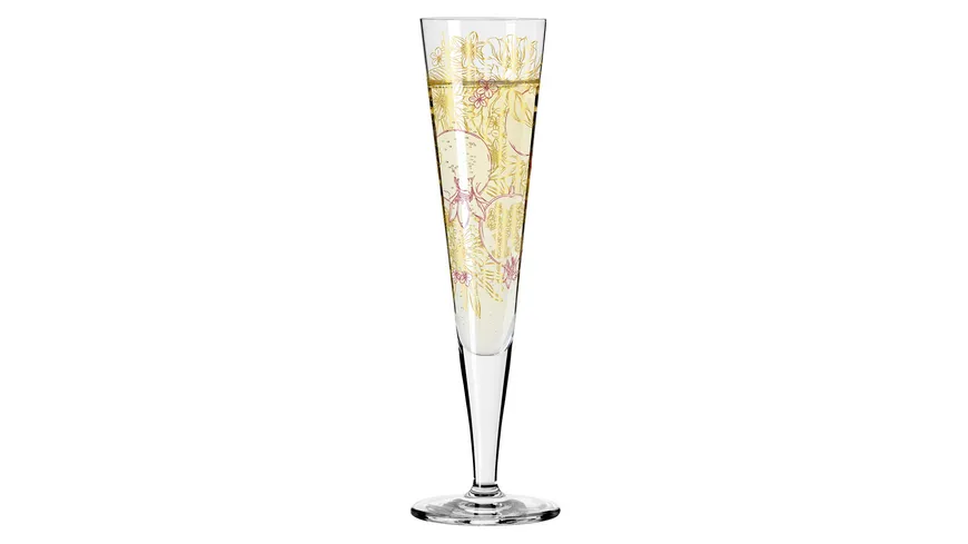 RITZENHOFF Champagnerglas Goldnacht #31 Gold, Rot