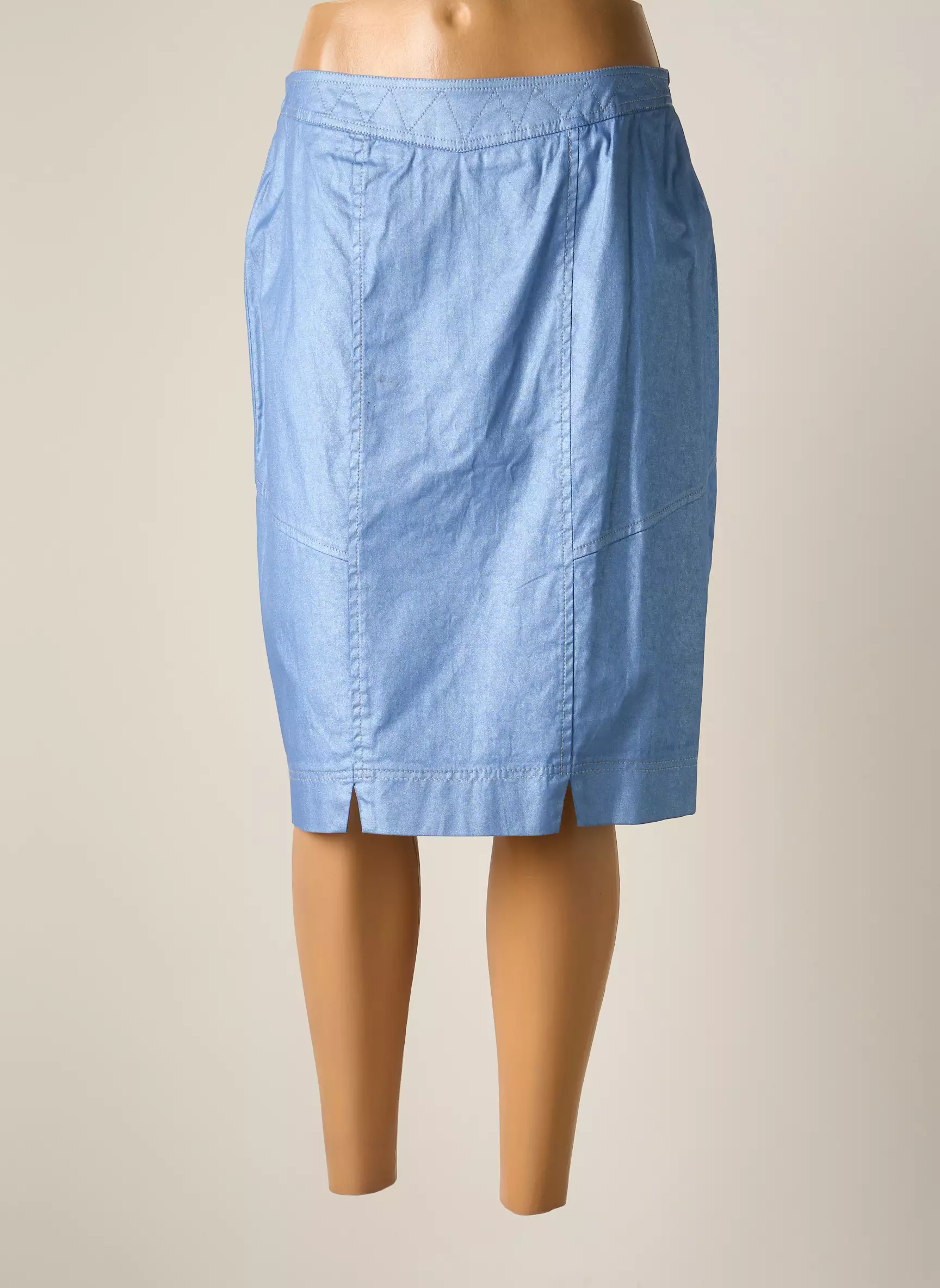Jumfil Jupes Mi Longues Femme couleur bleu